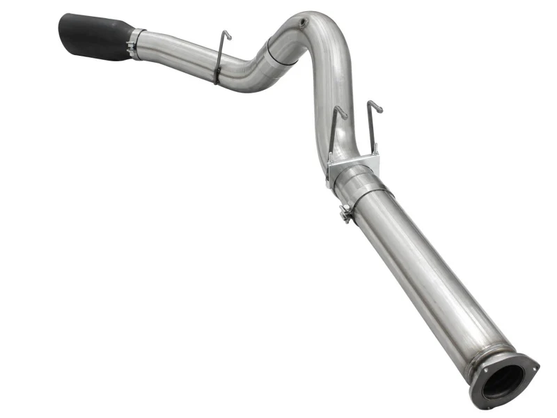 aFe MACHForce XP Exhaust 5in DPF-Back Stainless Steel Exht 2015 Ford Turbo Diesel V8 6.7L Black Tip - Image 4