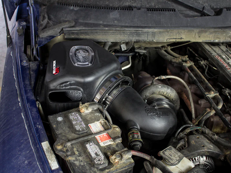 aFe Momentum HD Cold Air Intake System w/ Pro DRY S Filter Dodge Diesel Trucks 94-02 L6-5.9L (td) - Image 2