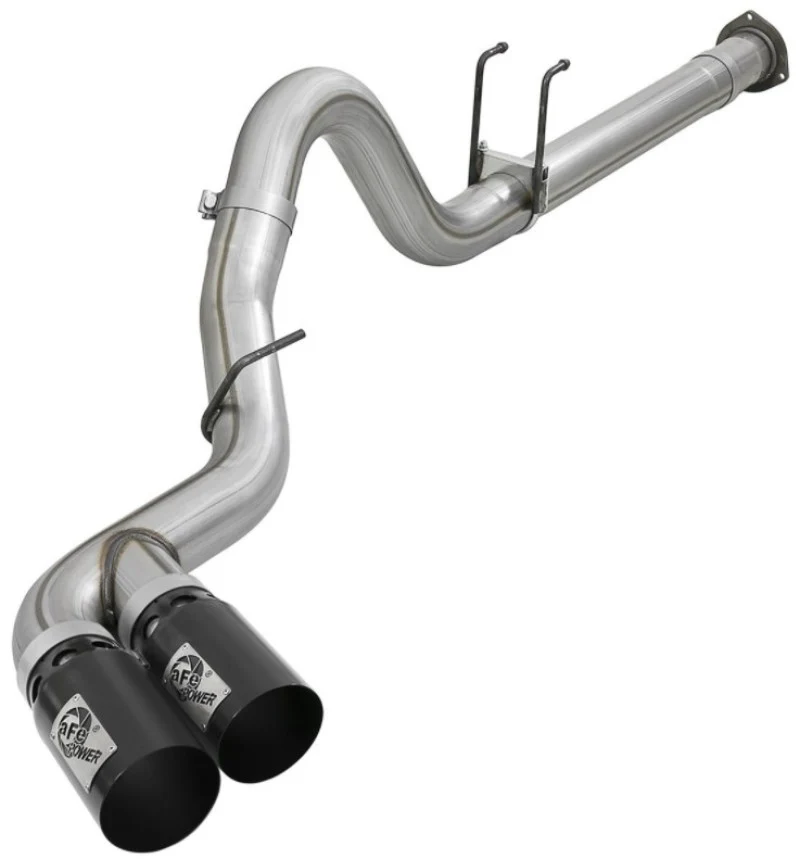 aFe Power 11-14 Ford F250/F350 6.7L Diesel Rebel XD 4in 409 SS DPF-Back Exhaust System - Black Tips - Image 5