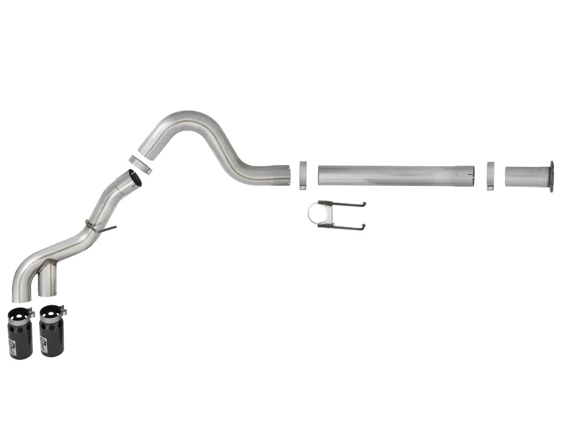 aFe Power 11-14 Ford F250/F350 6.7L Diesel Rebel XD 4in 409 SS DPF-Back Exhaust System - Black Tips - Image 6