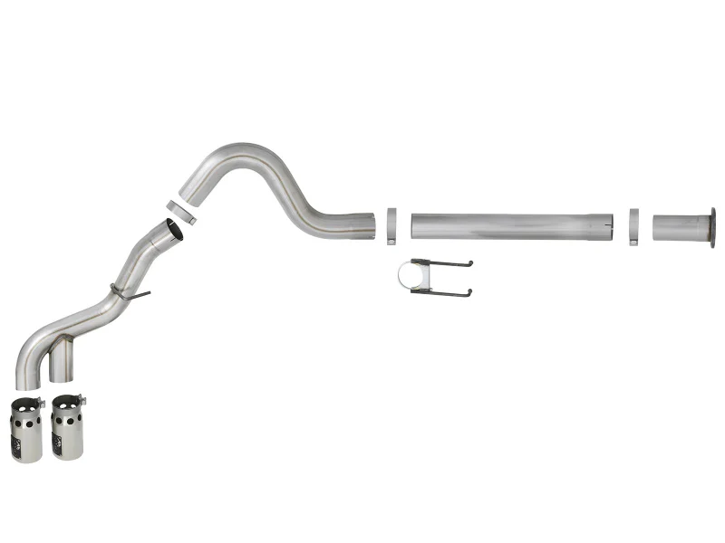 aFe Power 11-14 Ford F250/F350 6.7L Diesel Rebel XD 4in 409 SS DPF-Back Exhaust System - Pol Tips - Image 5