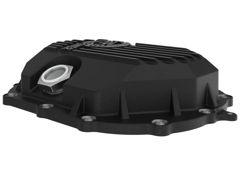 AFE Power 11-18 GM 2500-3500 AAM 9.25 Axle Front Differential Cover Black Machined Street Series - Image 4