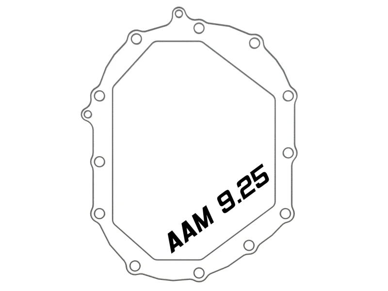 AFE Power 11-18 GM 2500-3500 AAM 9.25 Axle Front Differential Cover Black Machined Street Series - Image 6