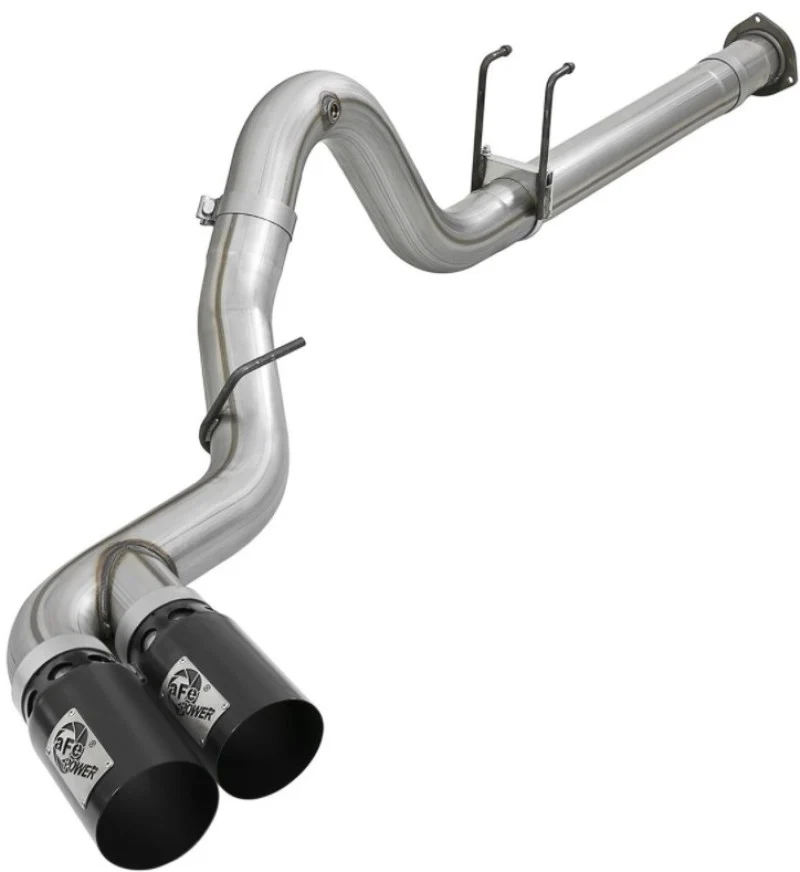 aFe Power 15-16 Ford F250/F350 6.7L Diesel Rebel XD 4in 409 SS DPF-Back Exhaust System - Black Tips - Image 6