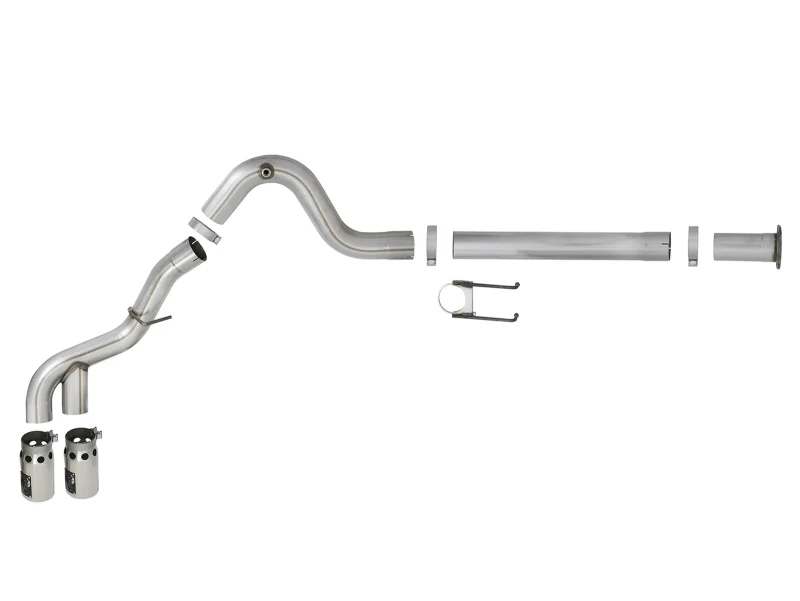 aFe Power 15-16 Ford F250/F350 6.7L Diesel Rebel XD 4in 409 SS DPF-Back Exhaust System - Pol Tips - Image 5