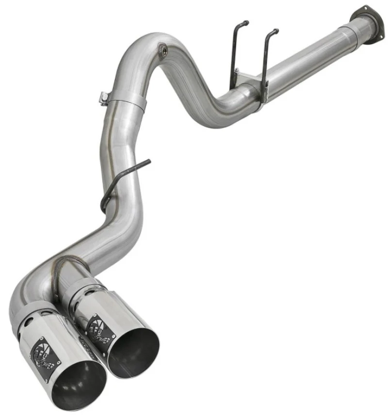 aFe Power 15-16 Ford F250/F350 6.7L Diesel Rebel XD 4in 409 SS DPF-Back Exhaust System - Pol Tips - Image 6