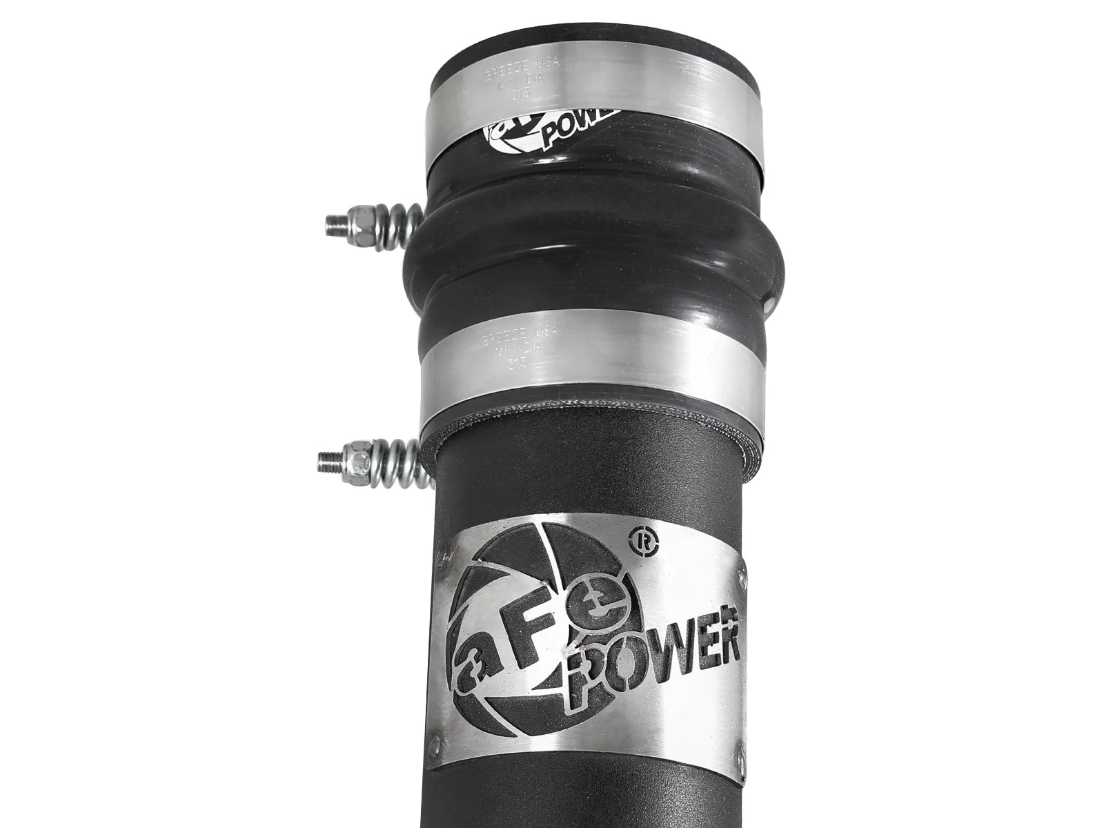 aFe Power 3" Black Intercooler Tube Hot Side with Couplings and Clamps 46-20068-B - Image 4