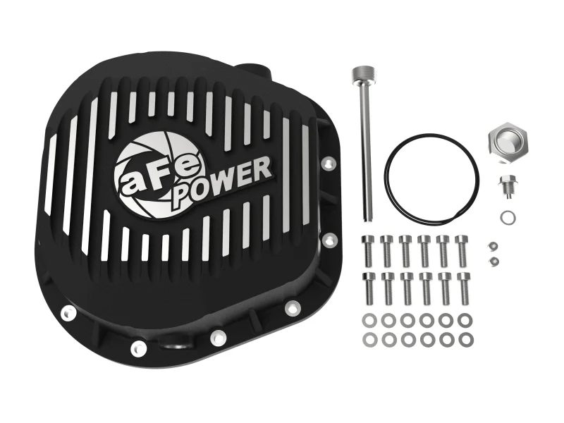 aFe Power Cover Diff Rear Machined COV Diff R Ford Diesel Trucks 86-11 V8-6.4/6.7L (td) Machined - Image 2