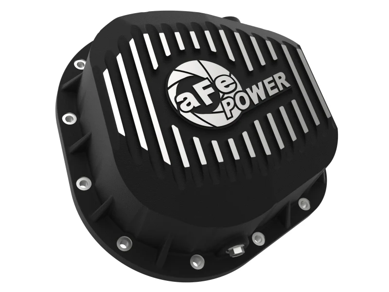 aFe Power Cover Diff Rear Machined COV Diff R Ford Diesel Trucks 86-11 V8-6.4/6.7L (td) Machined - Image 4