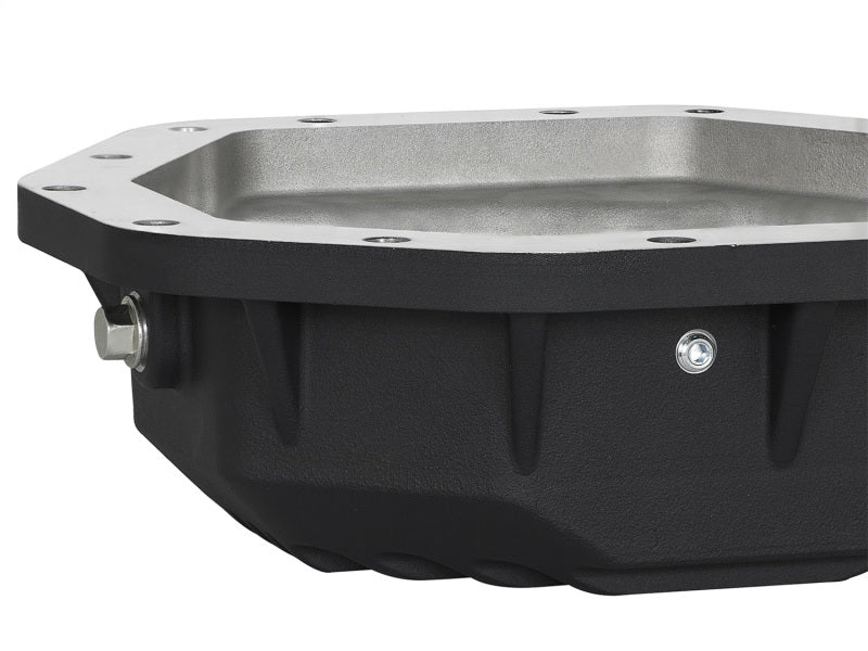 aFe Power Pro Ser Rear Diff Cover Black w/Mach Fins 2017 Ford Diesel Trucks V8-6.7L(td) Dana M275-14 - Image 3