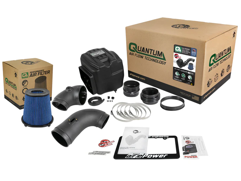 aFe Quantum Pro 5R Cold Air Intake System 08-10 GM/Chevy Duramax V8-6.6L LMM - Oiled - Image 6