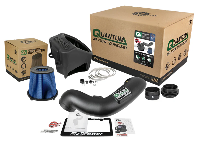 aFe Quantum Pro 5R Cold Air Intake System 17-18 Ford Powerstroke V8-6.7L - Oiled - Image 4