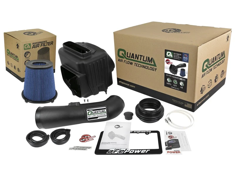 aFe Quantum Pro 5R Cold Air Intake System 17-18 GM/Chevy Duramax V6-6.6L L5P - Oiled - Image 4