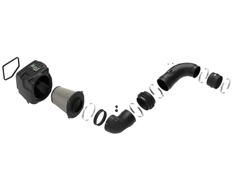 aFe Quantum Pro DRY S Cold Air Intake System 08-10 GM/Chevy Duramax V8-6.6L LMM - Dry - Image 4