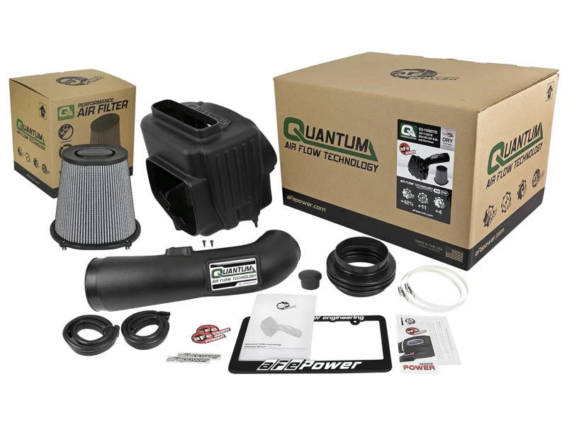 aFe Quantum Pro DRY S Cold Air Intake System 17-18 GM/Chevy Duramax V8-6.6L L5P - Dry - Image 6