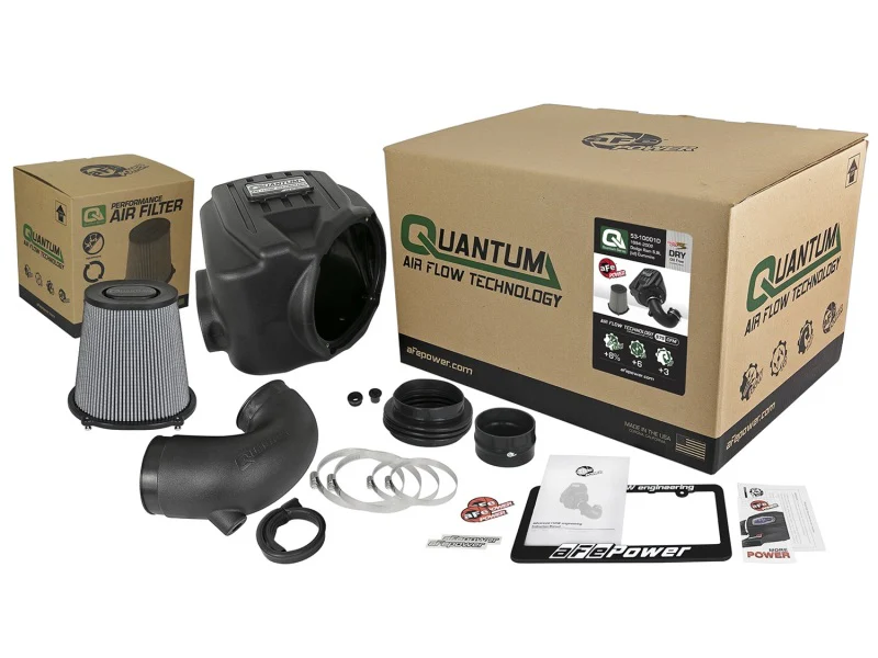 aFe Quantum Pro DRY S Cold Air Intake System 94-02 Dodge Cummins L6-5.9L - Dry - Image 6