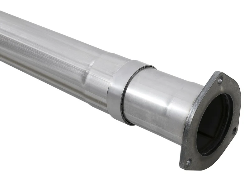 aFe Rebel XD 4in SS Down-Pipe Back Exhaust w/Dual Polished Tips 17-18 Ford Diesel Trucks V8-6.7L(td) - Image 5