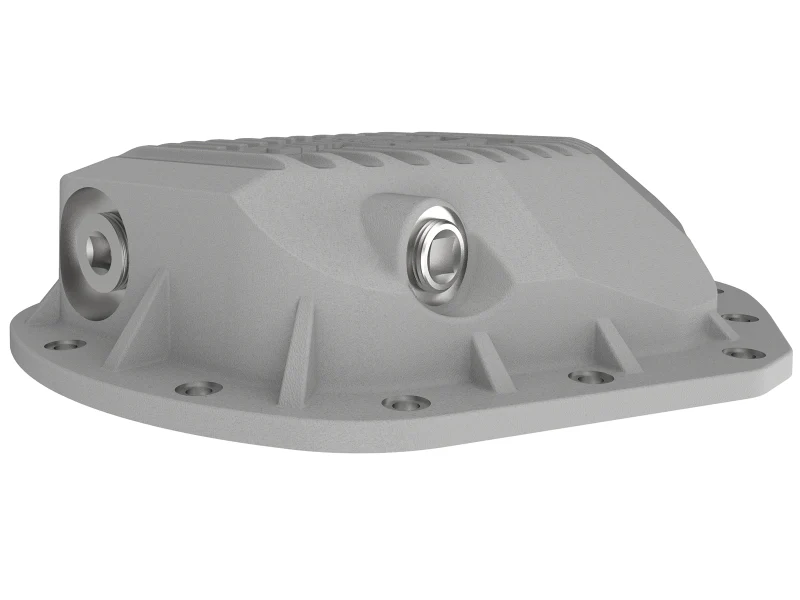 aFe Street Series Rear Differential Cover Raw w/ Machined Fins 01-18 GM Diesel Trucks V8-6.6L (td) - Image 5