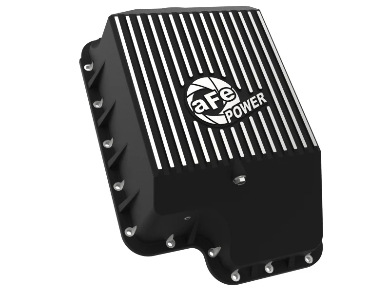aFe Transmission Pan (Black); Ford Diesel Trucks 03-10 V8-6.0/6.4L (td) - Image 3