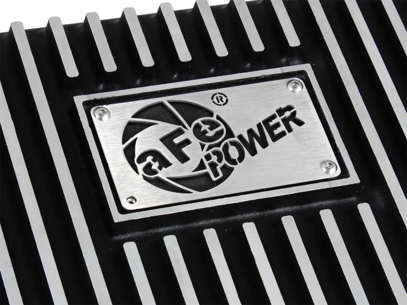 aFe Transmission Pan (Black); Ford Trucks 94-08 AODE - Image 6