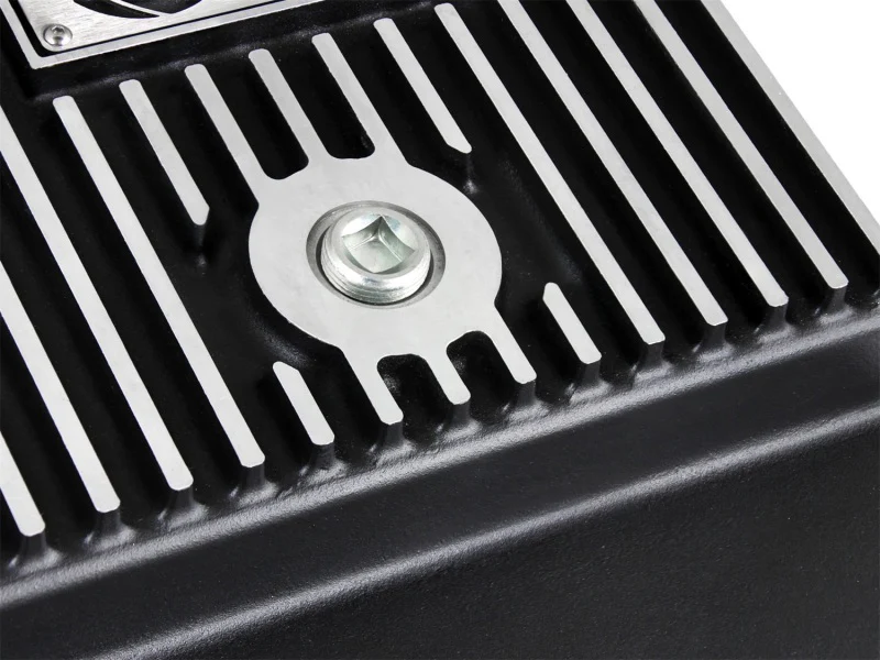 aFe Transmission Pan (Black w/ Machined Fins) GM Trucks 99-16 (4L60-E/4L60E/4L65E/4L70E/4L75E) - Image 4