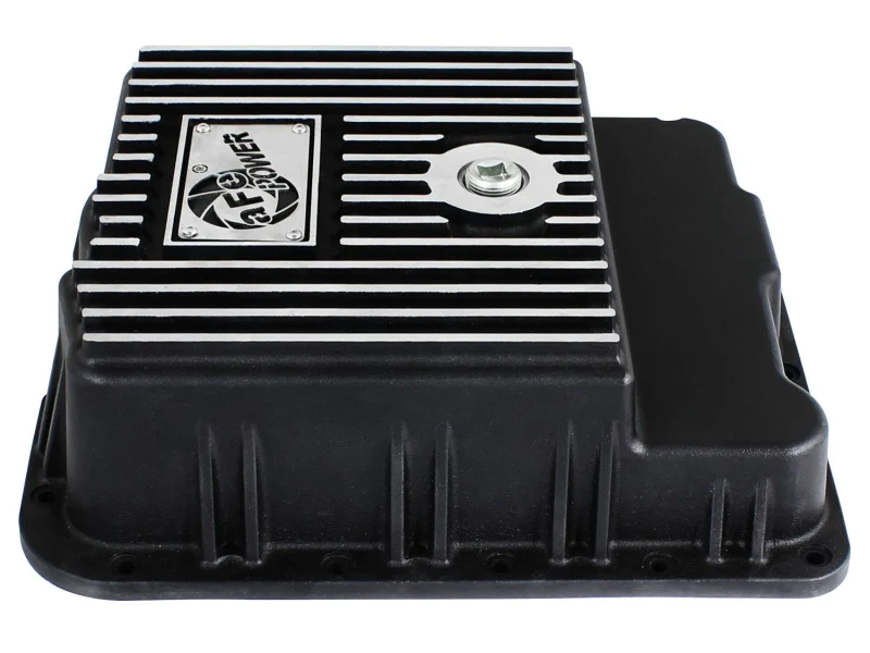 aFe Transmission Pan (Black w/ Machined Fins) GM Trucks 99-16 (4L60-E/4L60E/4L65E/4L70E/4L75E) - Image 6