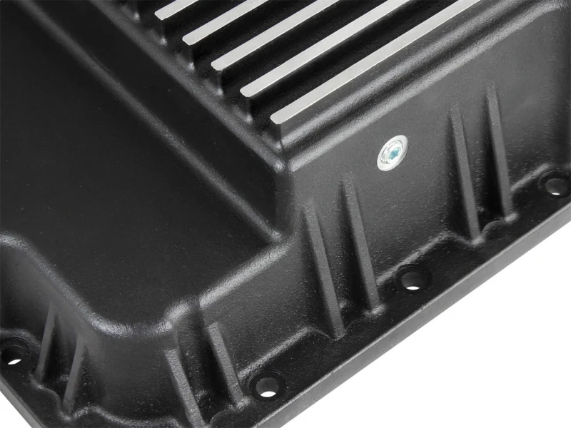 aFe Transmission Pan (Black w/ Machined Fins) GM Trucks 99-16 (4L60-E/4L60E/4L65E/4L70E/4L75E) - Image 7