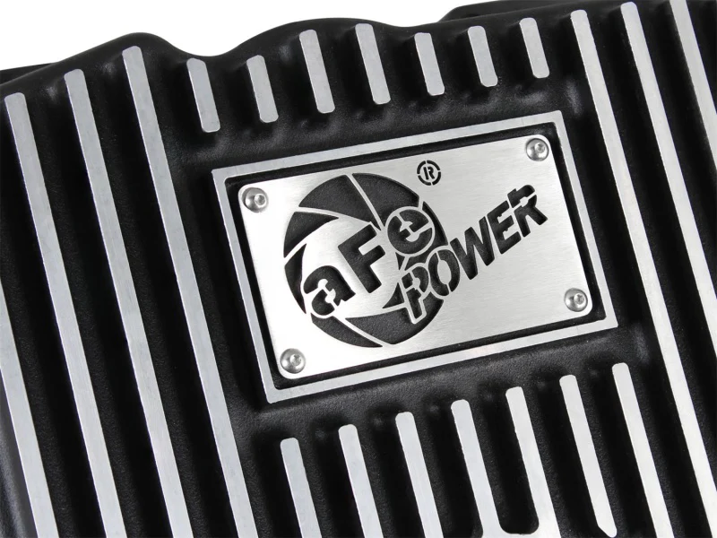 aFe Transmission Pan (Black w/ Machined Fins) GM Trucks 99-16 (4L60-E/4L60E/4L65E/4L70E/4L75E) - Image 8