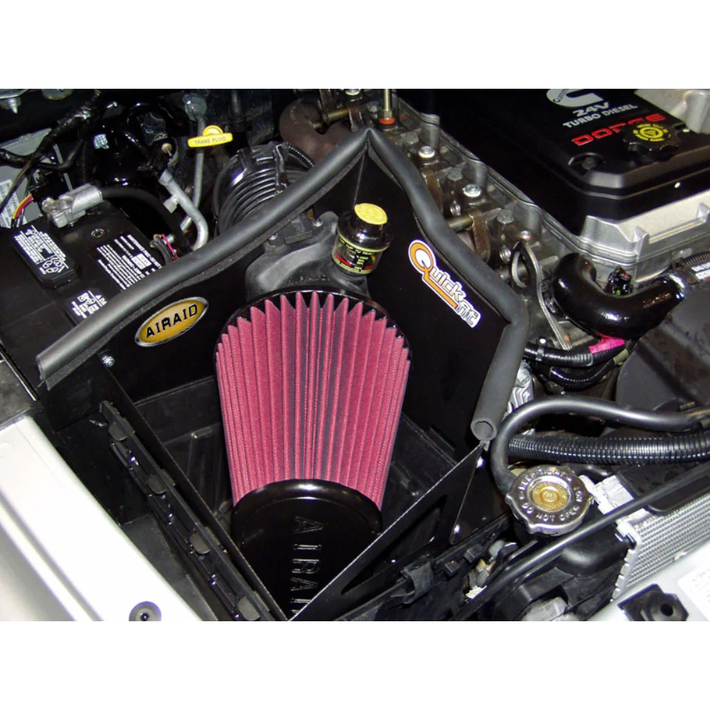 Airaid 03-04 Dodge Cummins 5.9L DSL (exc. 600 Series) CAD Intake System w/o Tube (Oiled / Red Media) - Image 2