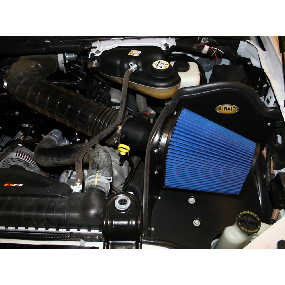 Airaid 05-07 Ford F-250/350 6.8L V-10 CAD Intake System w/o Tube (Dry / Blue Media) - Image 2