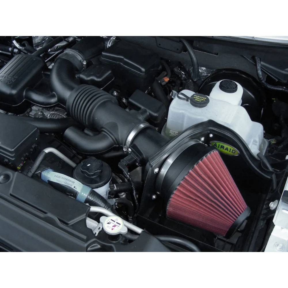 Airaid 08-10 Ford F-250/350 5.4L V8/6.8L V10 CAD Intake System w/o Tube (Oiled / Red Media) - Image 2