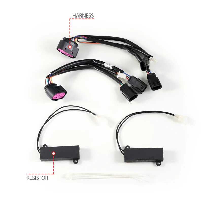 ANZO 09-18 Dodge Ram 1500/2500/3500 Full LED Proj Headlights w/Switchback Light Bar - Black - Image 4