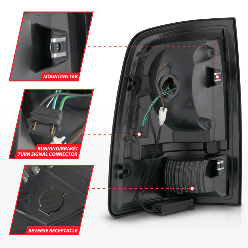 ANZO 09-18 Dodge Ram 1500 Full LED Taillights w/ Sequential Black Housing/Smoke Lens - Image 10