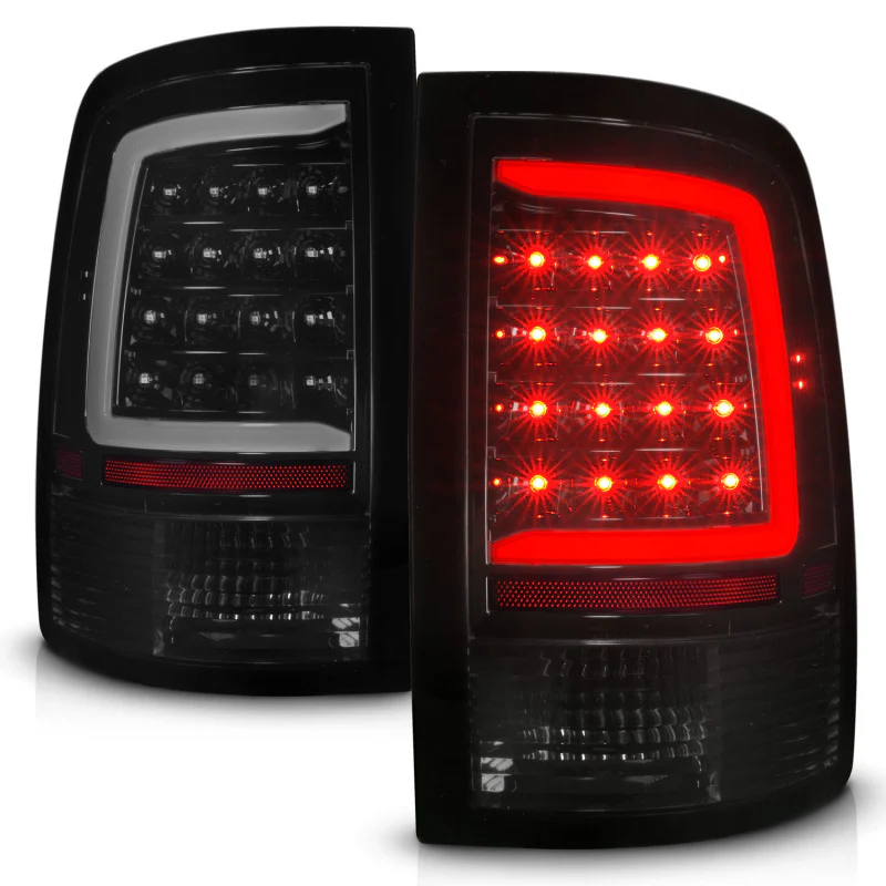 ANZO 09-18 Dodge Ram 1500 Full LED Taillights w/ Sequential Black Housing/Smoke Lens - Image 6