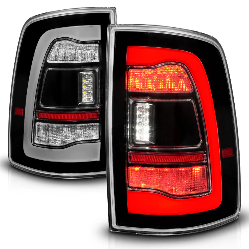 ANZO 09-18 Dodge Ram 1500 Sequential LED Taillights Black - Image 4