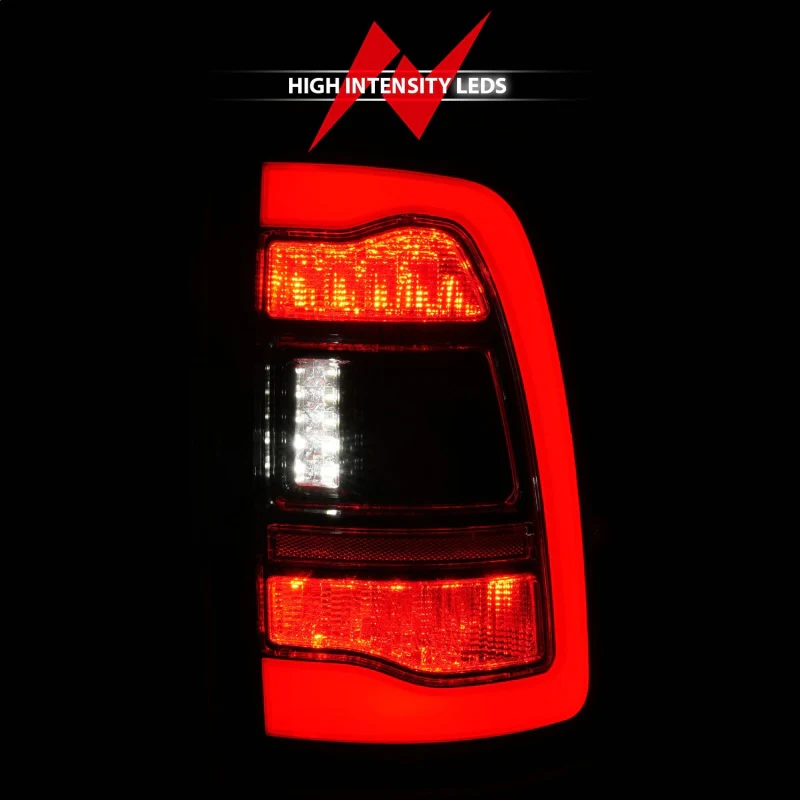 ANZO 09-18 Dodge Ram 1500 Sequential LED Taillights Black - Image 5