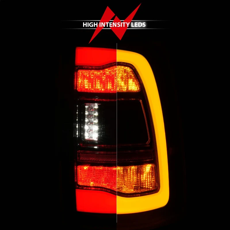 ANZO 09-18 Dodge Ram 1500 Sequential LED Taillights Black w/Switchback Amber Signal - Image 10
