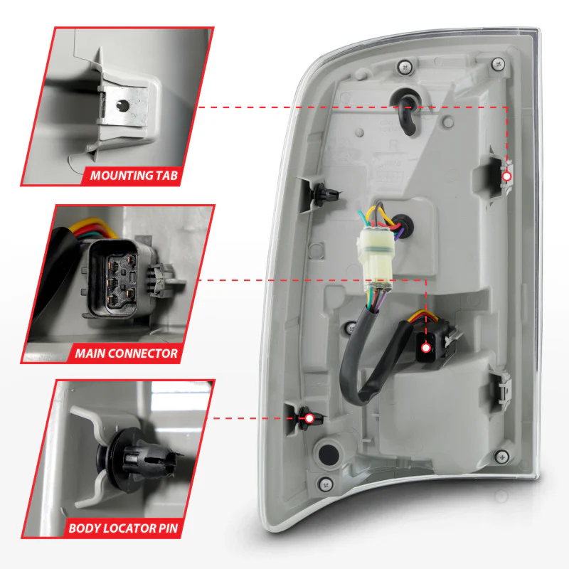ANZO 09-18 Dodge Ram 1500 Sequential LED Taillights Black w/Switchback Amber Signal - Image 12