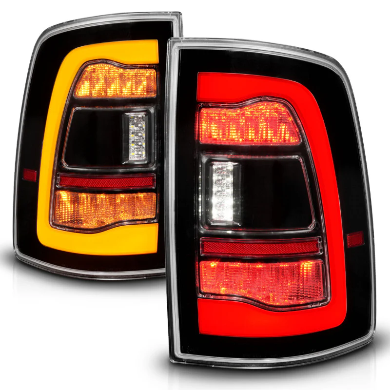 ANZO 09-18 Dodge Ram 1500 Sequential LED Taillights Black w/Switchback Amber Signal - Image 6