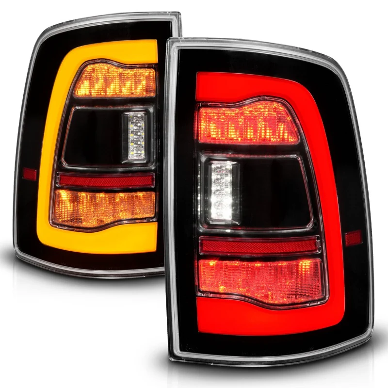 ANZO 09-18 Dodge Ram 1500 Sequential LED Taillights Black w/Switchback Amber Signal - Image 7