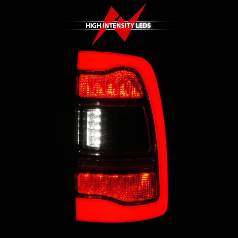ANZO 09-18 Dodge Ram 1500 Sequential LED Taillights Smoke Black - Image 12
