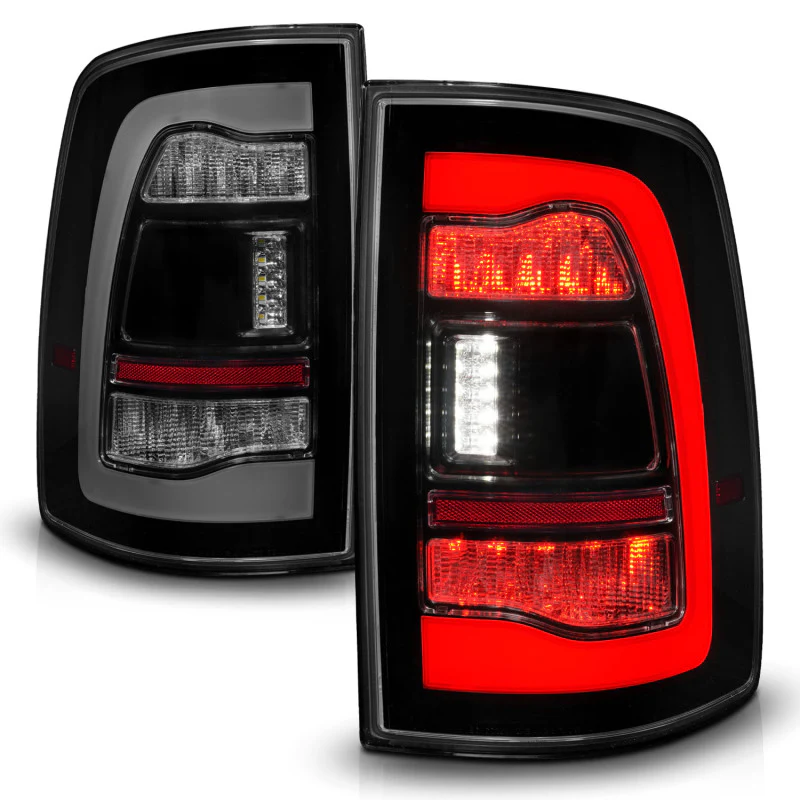 ANZO 09-18 Dodge Ram 1500 Sequential LED Taillights Smoke Black - Image 14