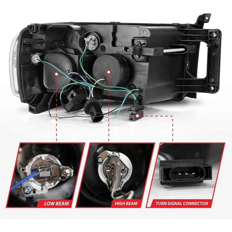 Anzo 111491 Chrome Halo Projector Headlights - Image 3