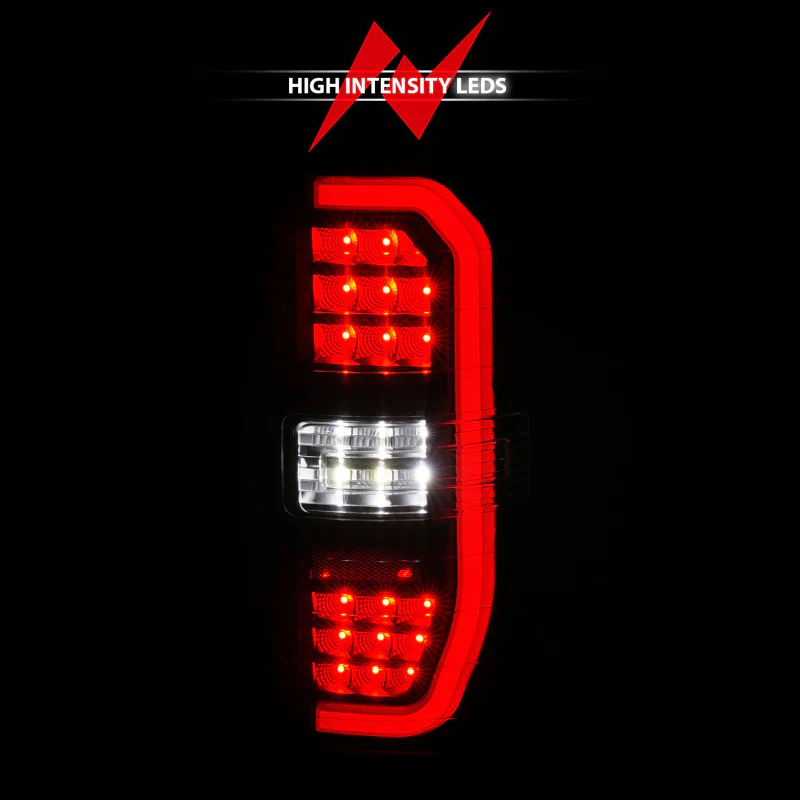 ANZO 14-18 GMC Sierra 1500 Full LED Taillights Black Housing Clear Lens (w/C Light Bars) - Image 4