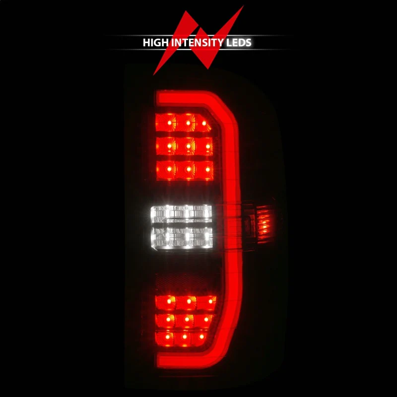 ANZO 14-18 GMC Sierra 1500 Full LED Taillights Black Housing Smoke Lens (w/C Light Bars) - Image 8