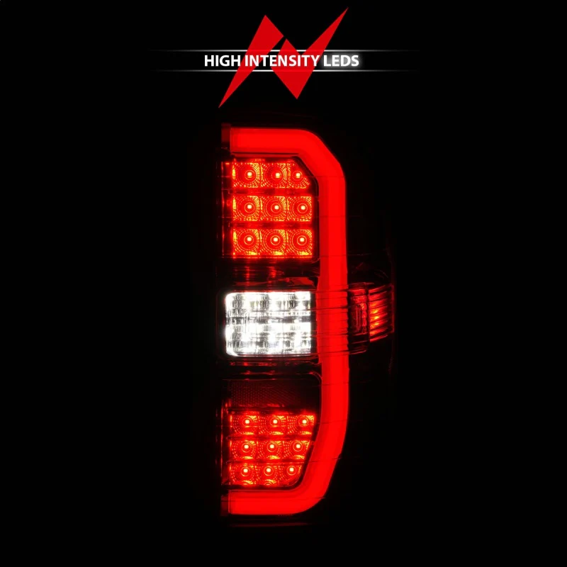 ANZO 14-18 GMC Sierra 1500 LED Taillights Red/Clear - Image 10