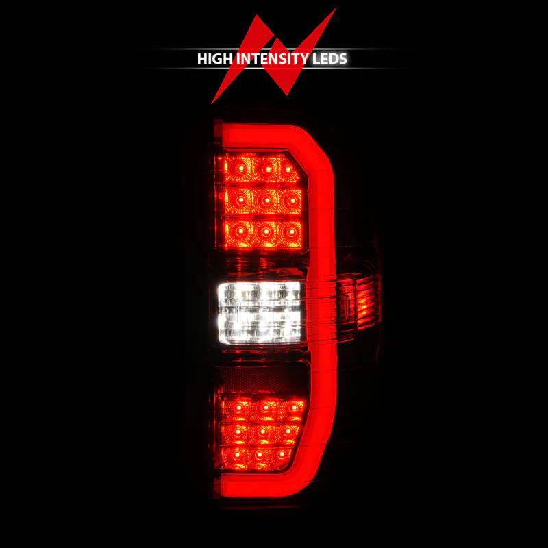 ANZO 14-18 GMC Sierra 1500 LED Taillights Red/Clear - Image 9