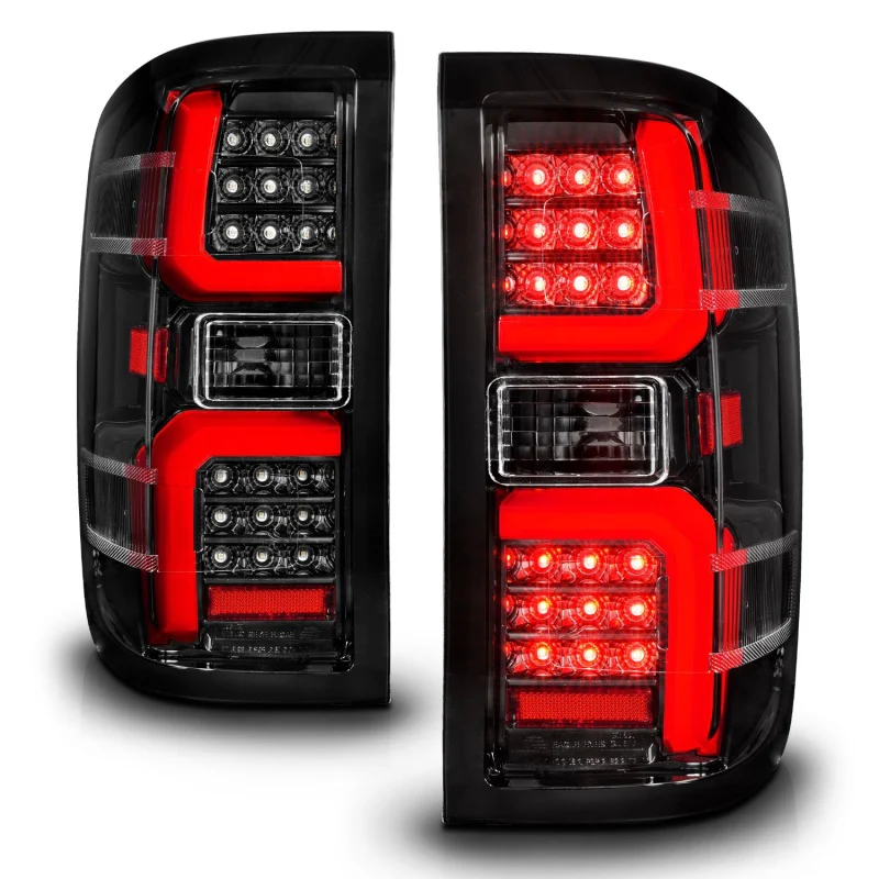 ANZO 15-19 Chevrolet Silverado 2500 HD/3500 HD LED Taillight w/ Sequential Black Housing/Clear Lens - Image 13