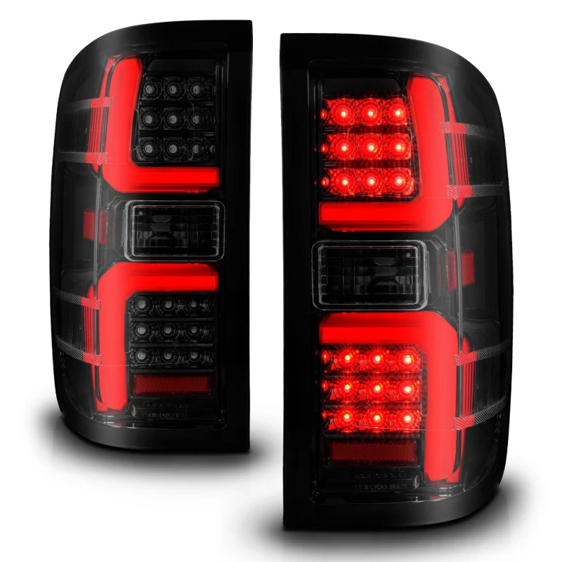 ANZO 15-19 Chevrolet Silverado 2500 HD/3500 HD LED Taillight w/ Sequential Black Housing/Smoke Lens - Image 7