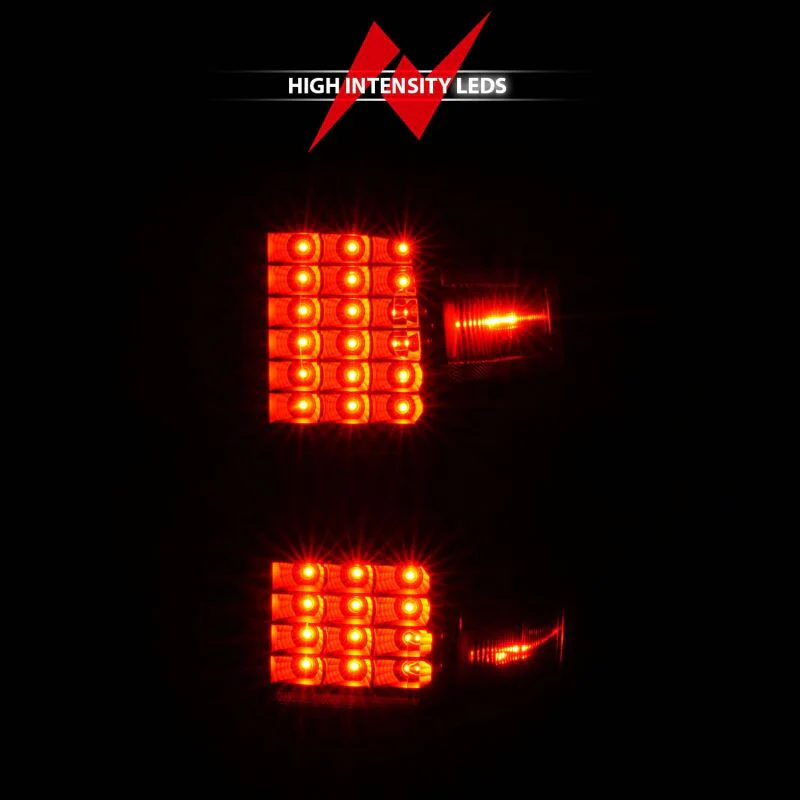 ANZO 15-19 Chevy Silverado 2500HD/3500HD (Factory Halogen Only) LED Tail Lights Black w/Clear Lens - Image 10